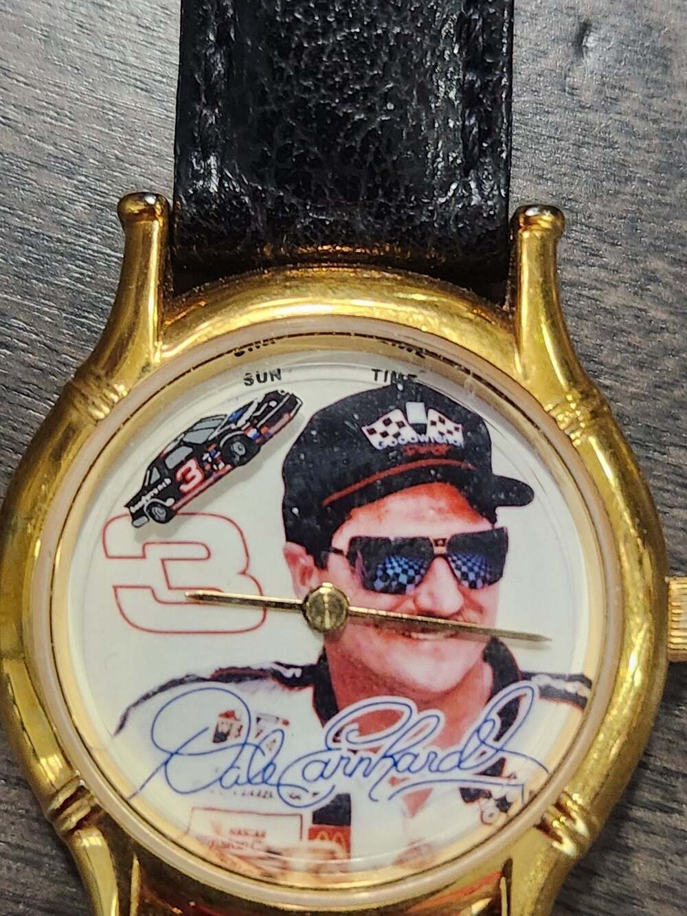 Vintage 1995 Sun Time Dale Earnhardt Driver Signature Series Wristwatch